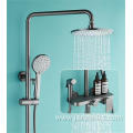 Stylish Gun Grey Household Wall Mounted Shower Faucet